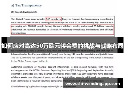 如何应对高达50万欧元转会费的挑战与战略布局 如何应对高达50万欧元转会费的挑战与战略布局